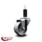 Service Caster 3'' Semi Steel Wheel Swivel 1-1/4'' Expanding Stem Caster SCC-EX20S314-SSS-114 - alternate 2